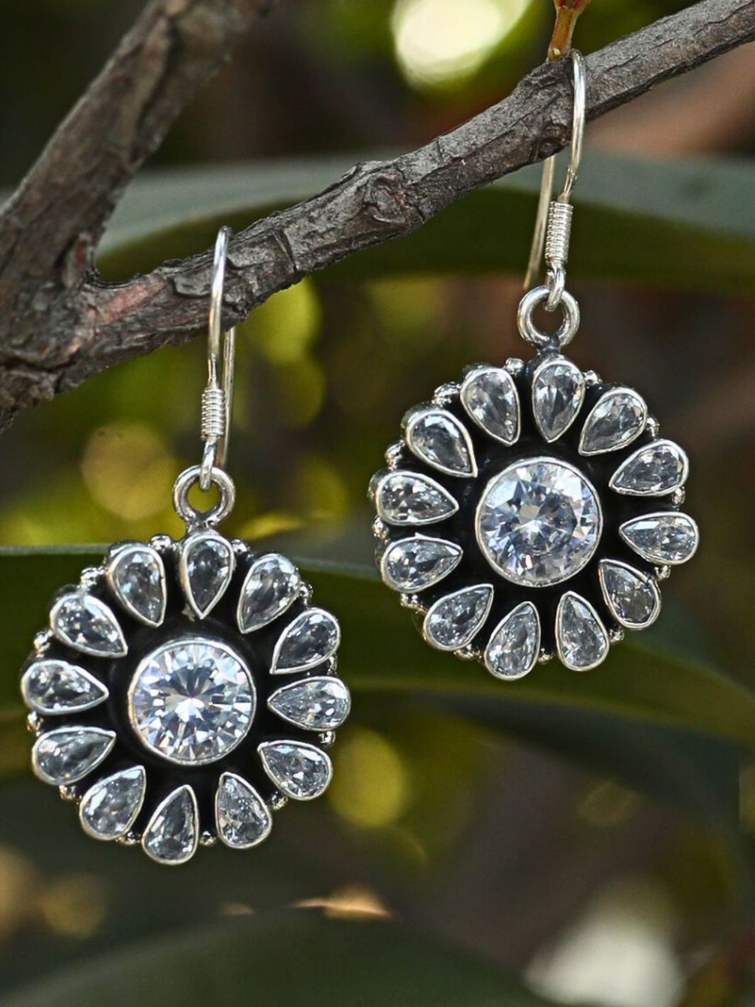 Silver Floral Earring - PSA Jewels