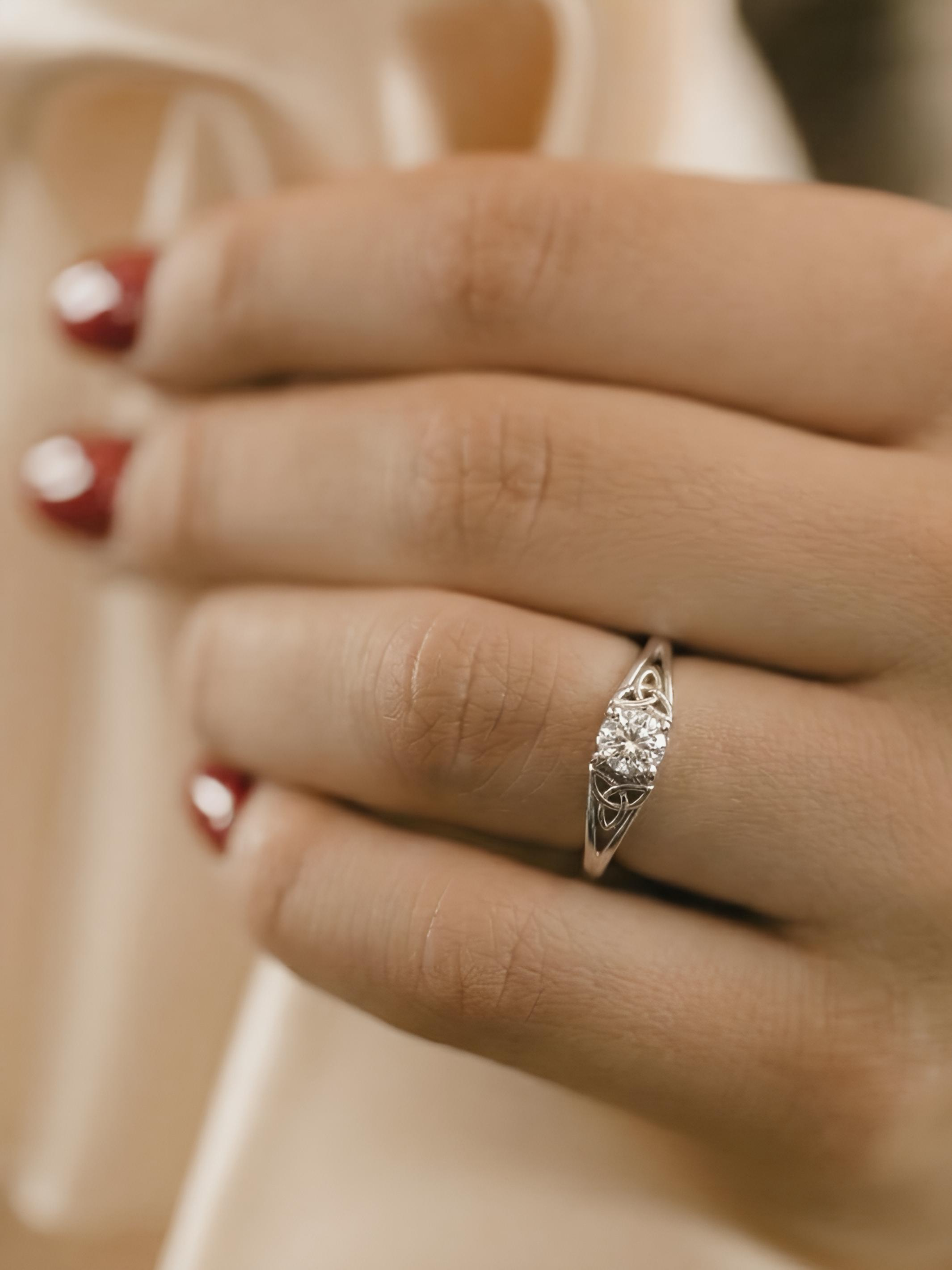 Pure Silver Blossom Patterned  Ring