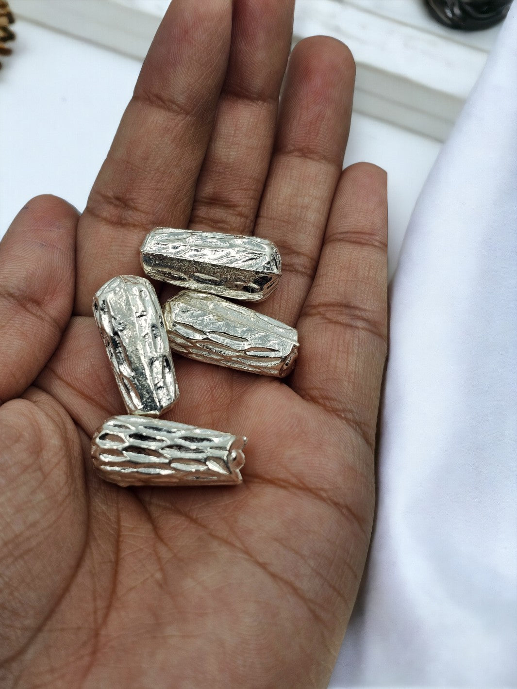 Silver Dates / Kajuur (4 pieces) - PSA Jewels