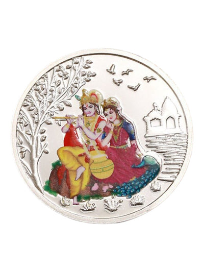 Radha Krishna Pure Silver Coin