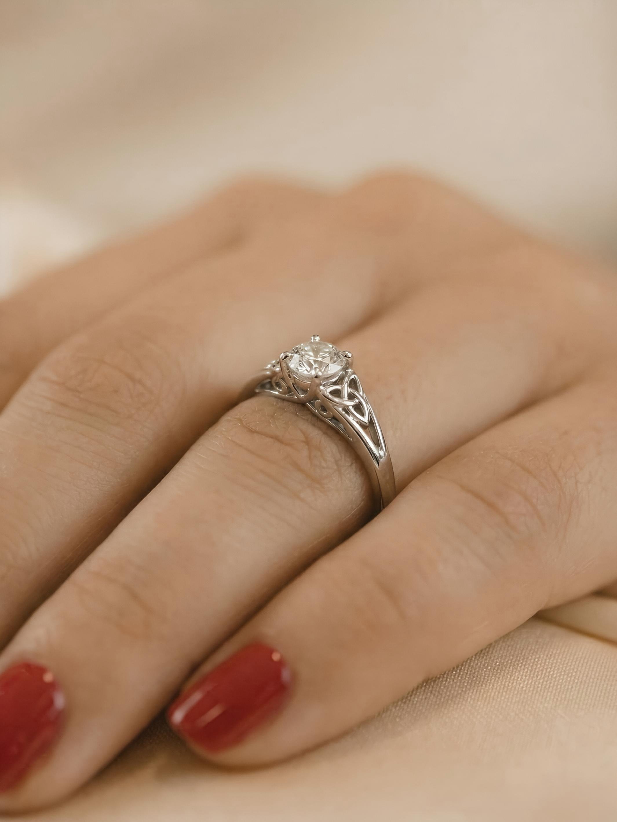 Pure Silver Blossom Patterned  Ring
