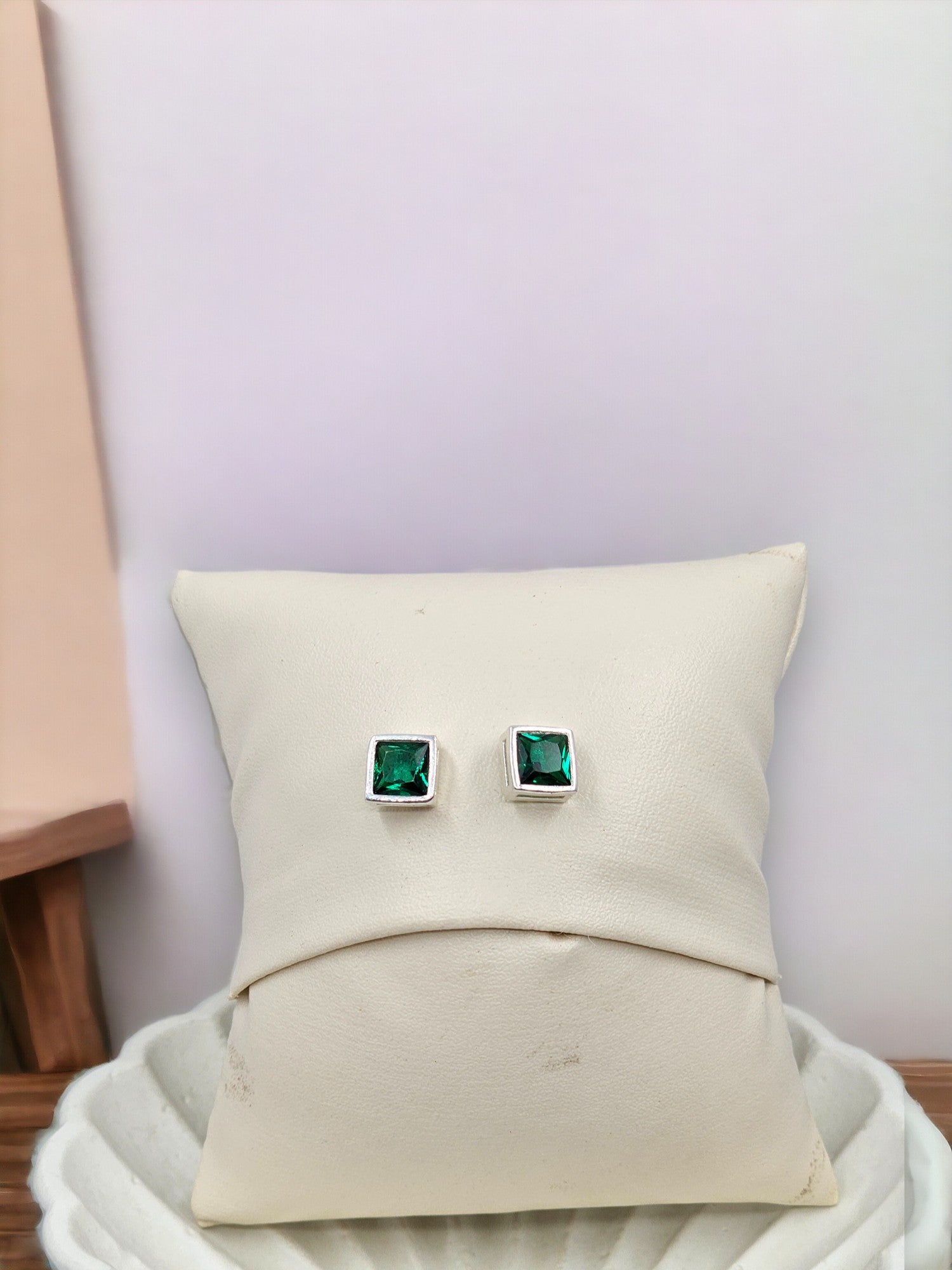 Emerald Single Stone Stud - PSA Jewels