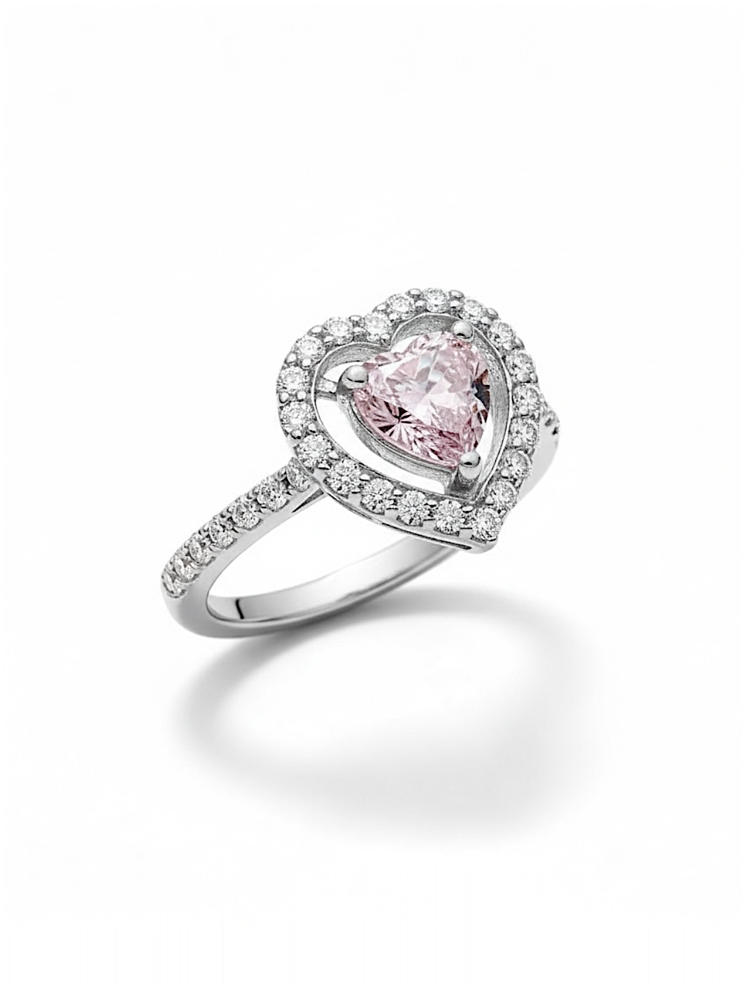 Pure Silver 'Heart of Fire'  Ring