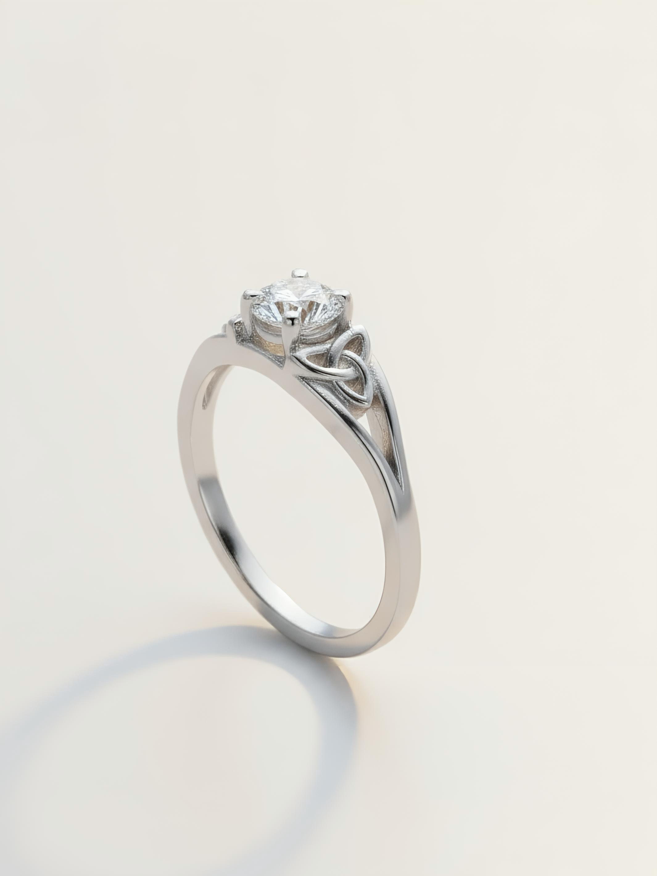 Pure Silver Blossom Patterned  Ring