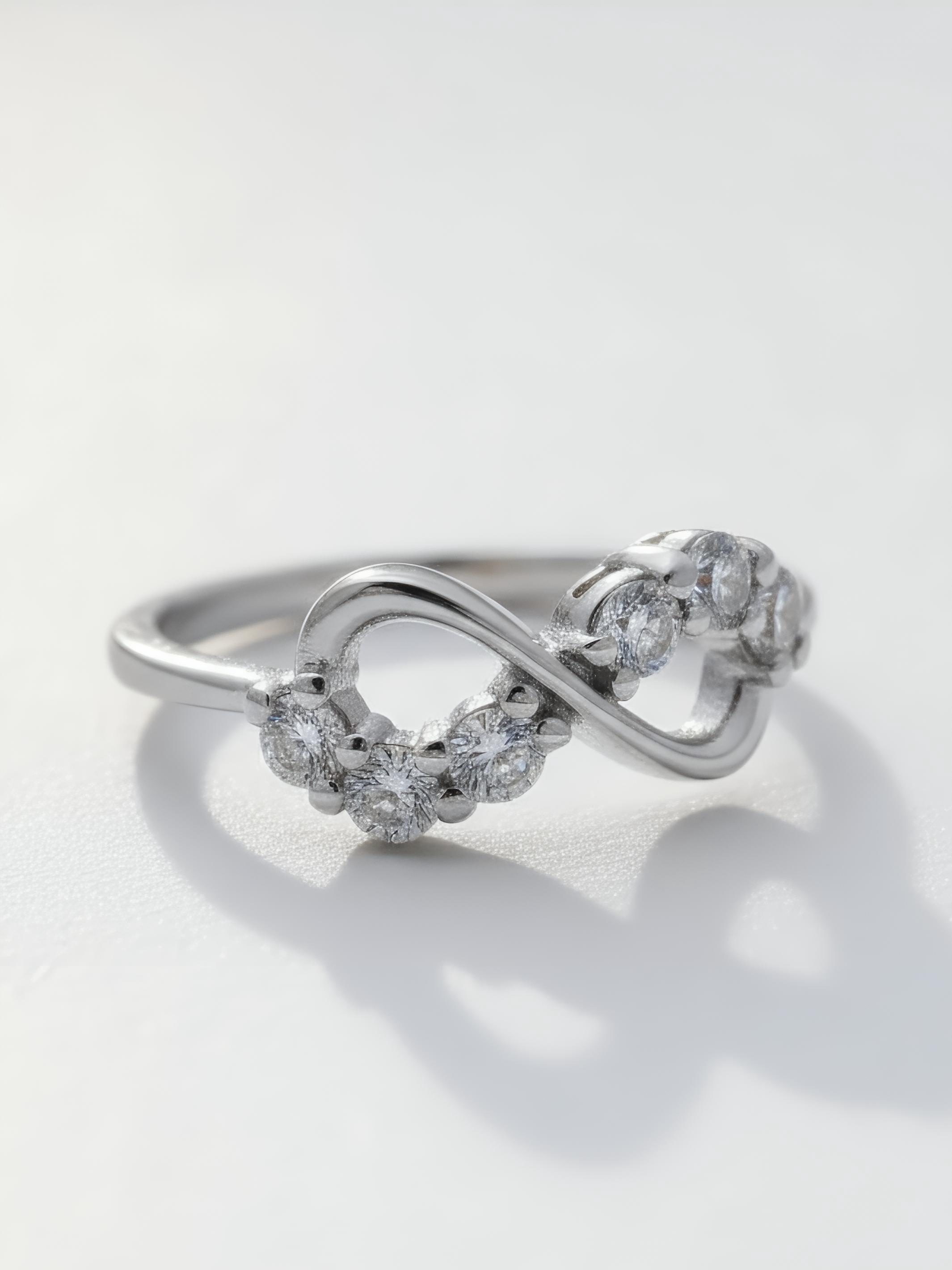 Pure Silver Dainty Infinity Ring