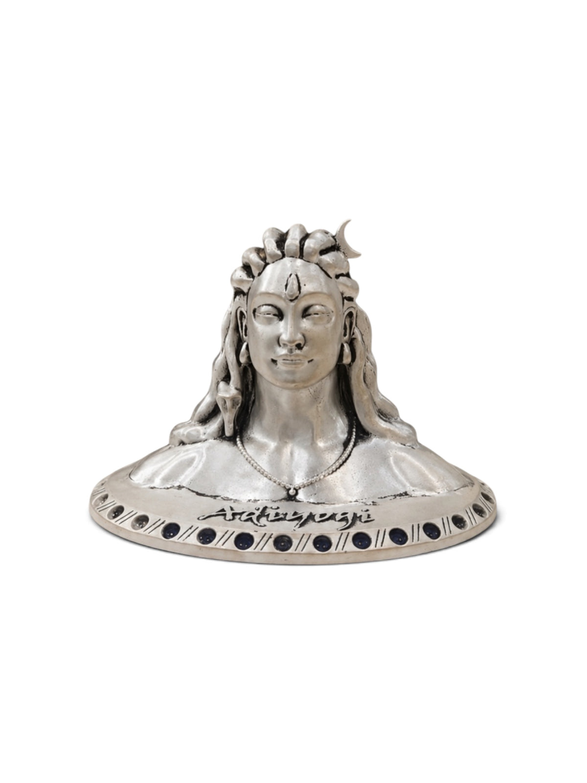 Pure Silver Antique Adiyogi Idol