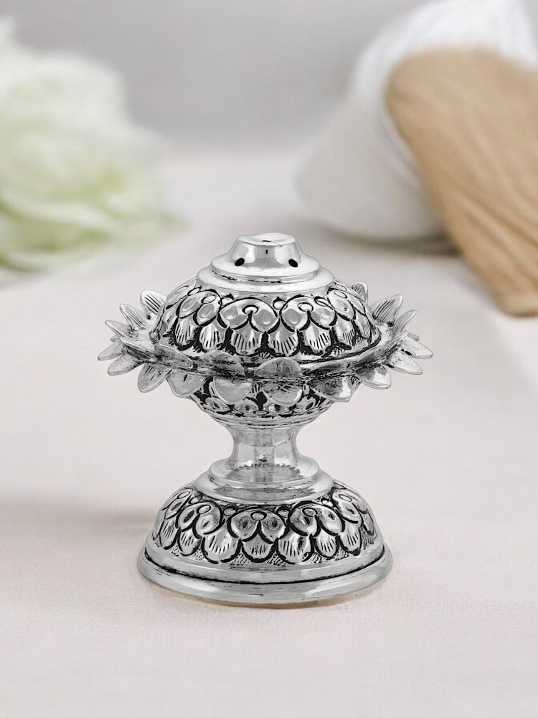 Silver Agarbatti Stand - PSA Jewels