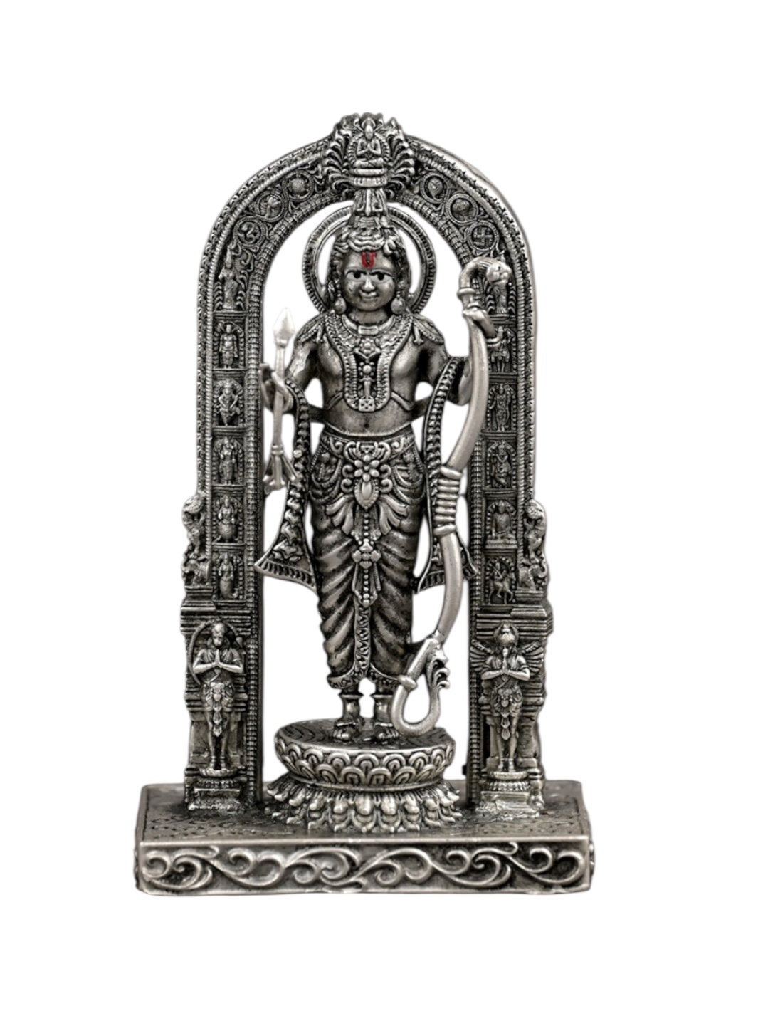 Shree Ram Lalla Antique Finish Pure Silver Idol