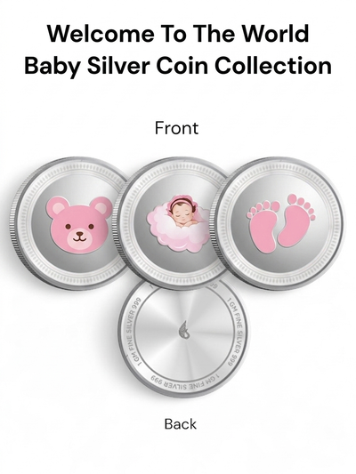 Baby Girl Pure Silver Coin Set – Gift Box