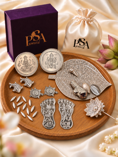 Shubh Dhan Lakshmi Pure Silver Hamper / Gift Box