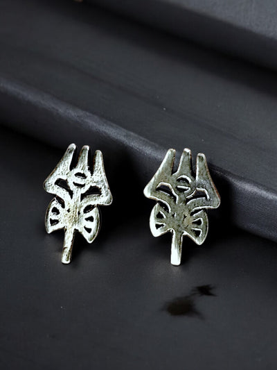 Damroo Trident Silver Earring