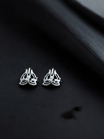 Trident Silver Stud