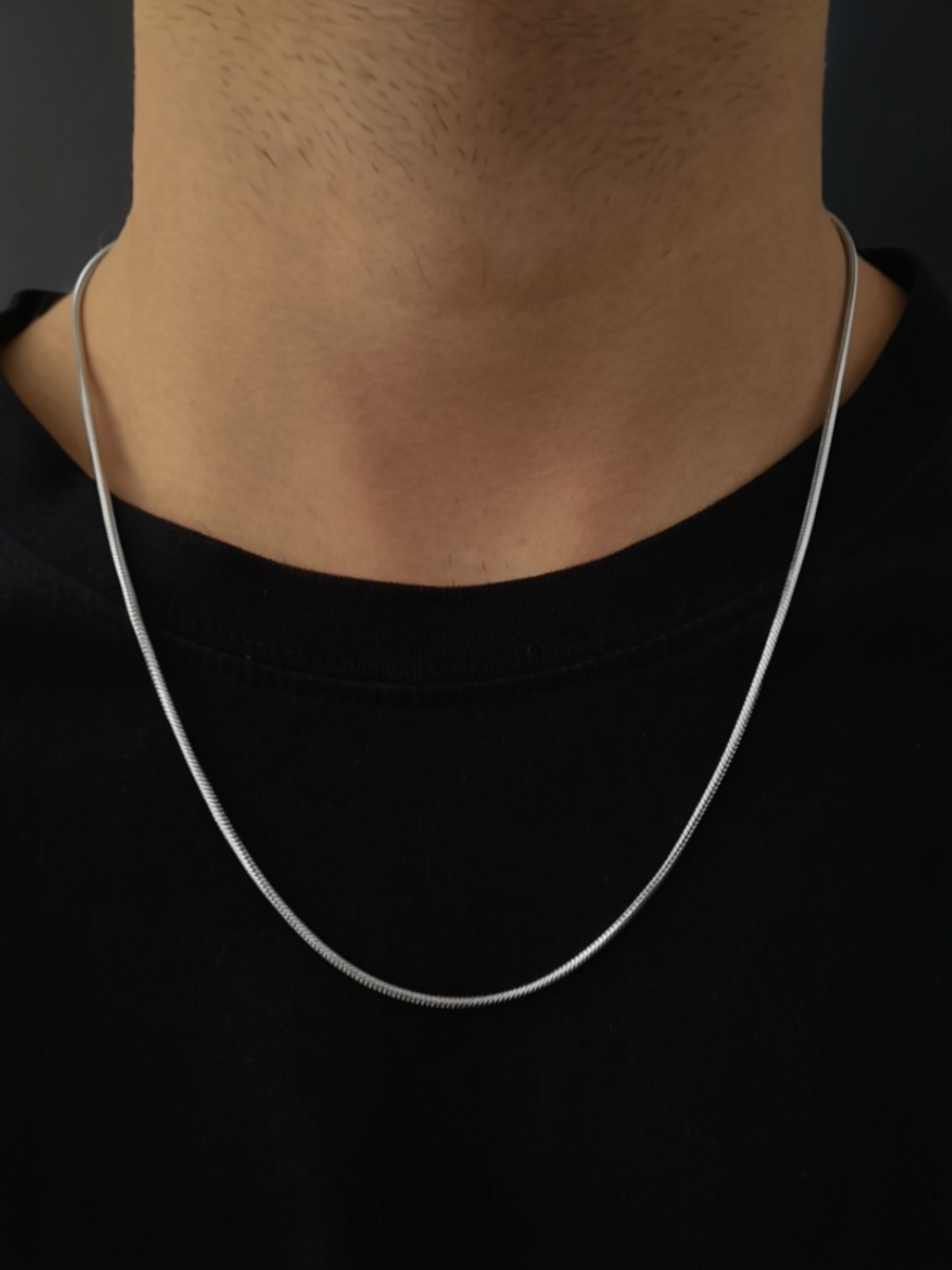 Pure Silver Snake Design Antique Foxtail Chain - PSA Jewels