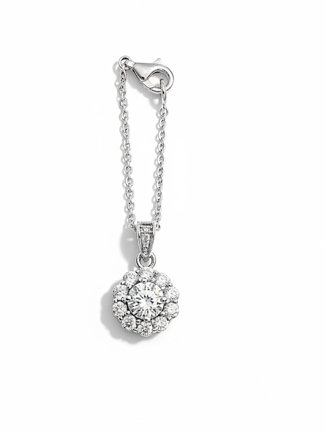 The Crystal Bloom Pure Silver Watch Charm