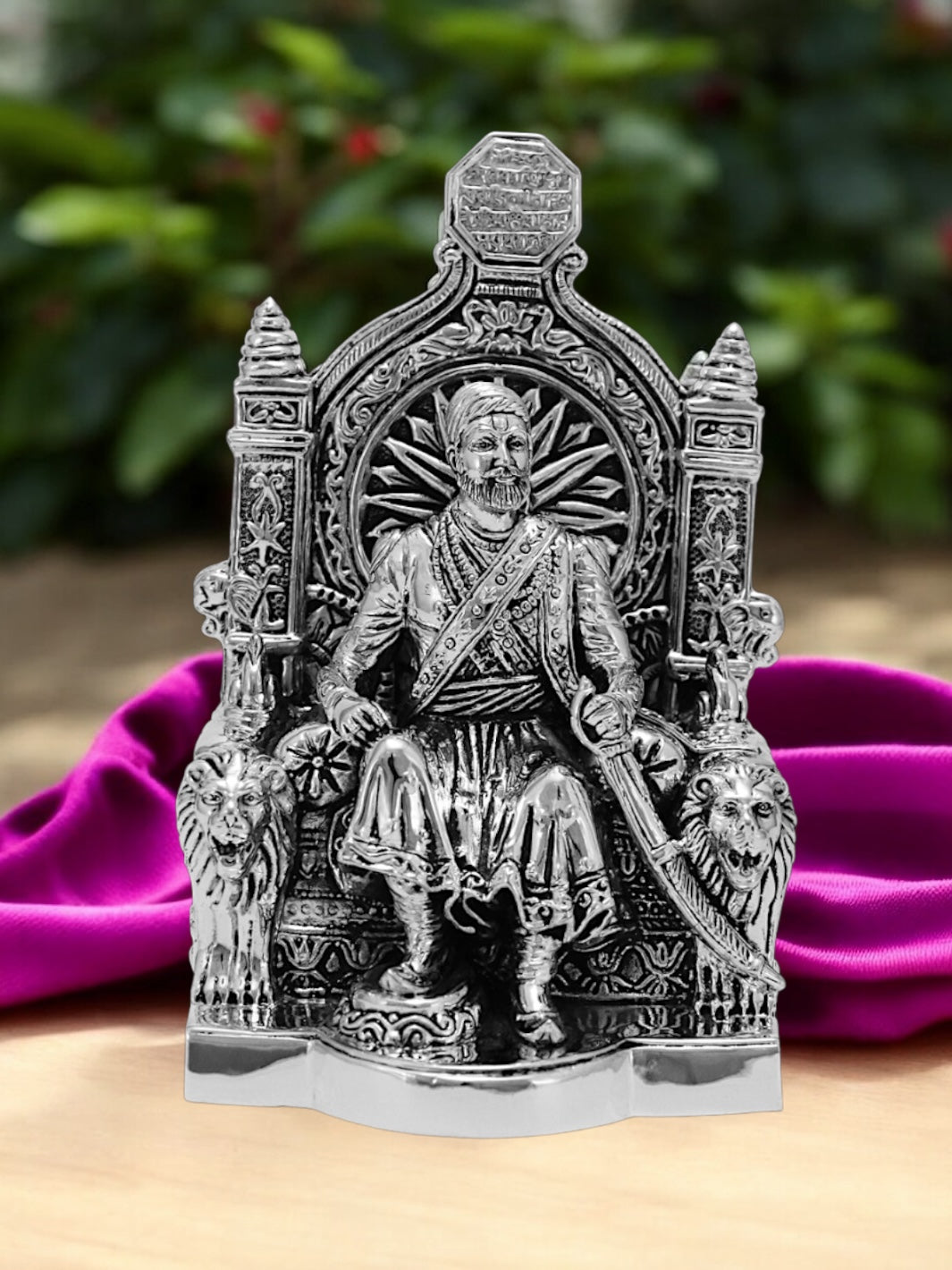 Pure Silver Chhatrapati Shivaji Maharaj Idol