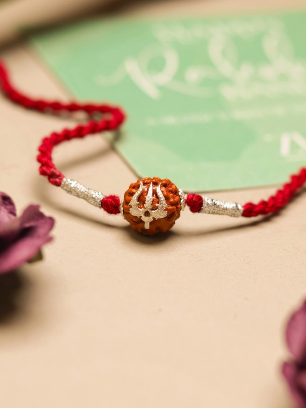 Mahadev Rudraksh Pure 92.5 Silver Moli Rakhi