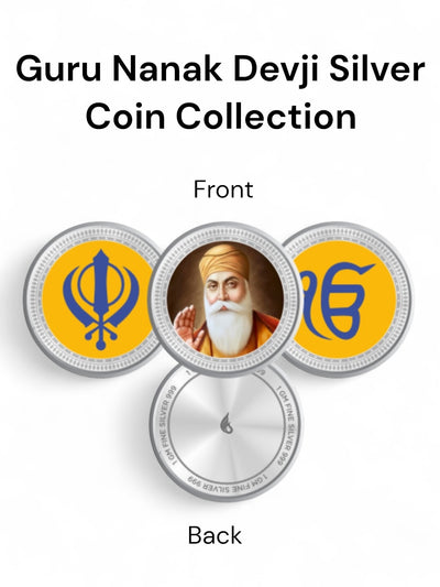 Guru Nanak Devji Pure Silver Coin Set – Gift Box