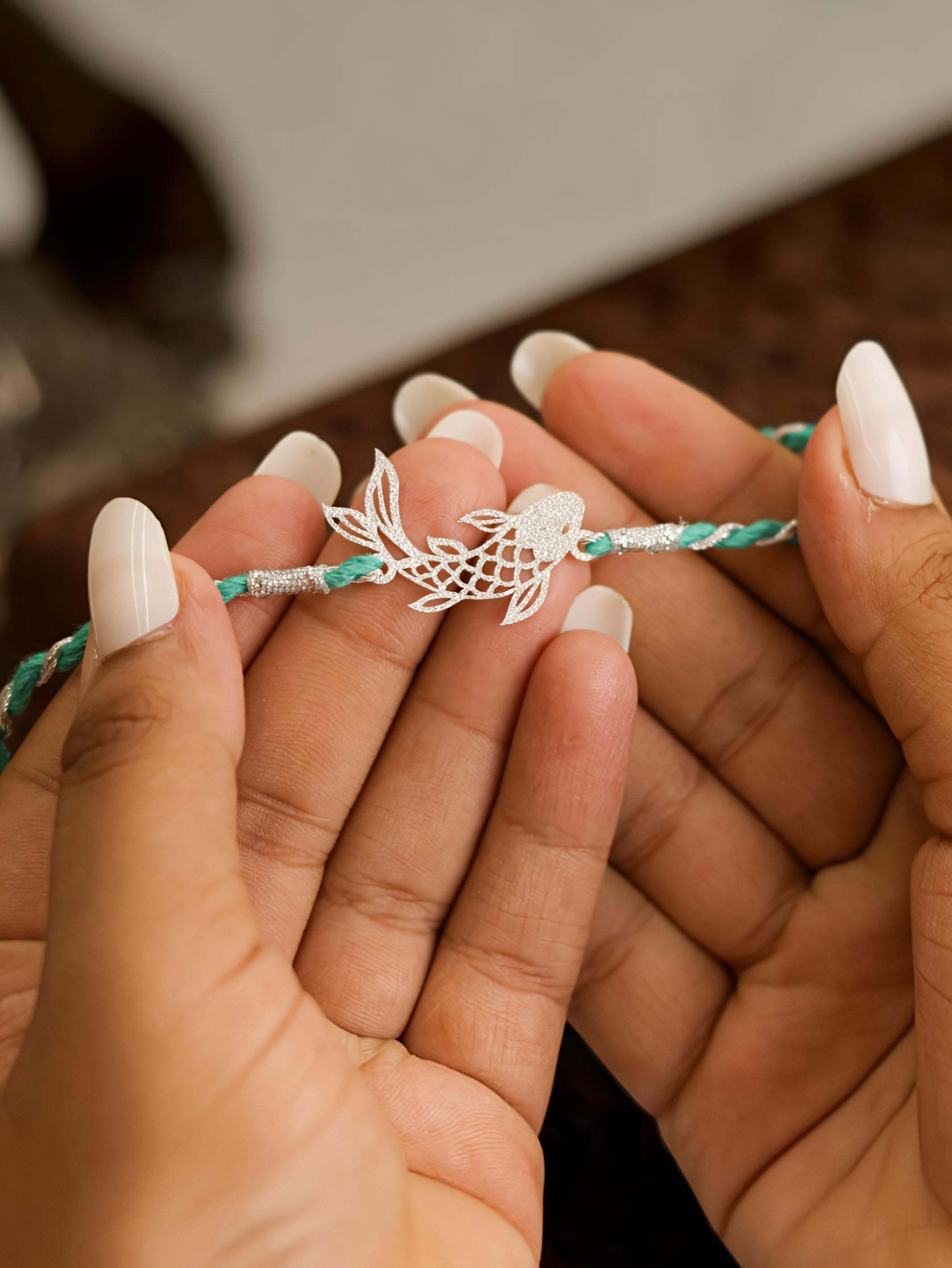 Money Blessing Luxury 92.5 Silver Bhai Rakhi