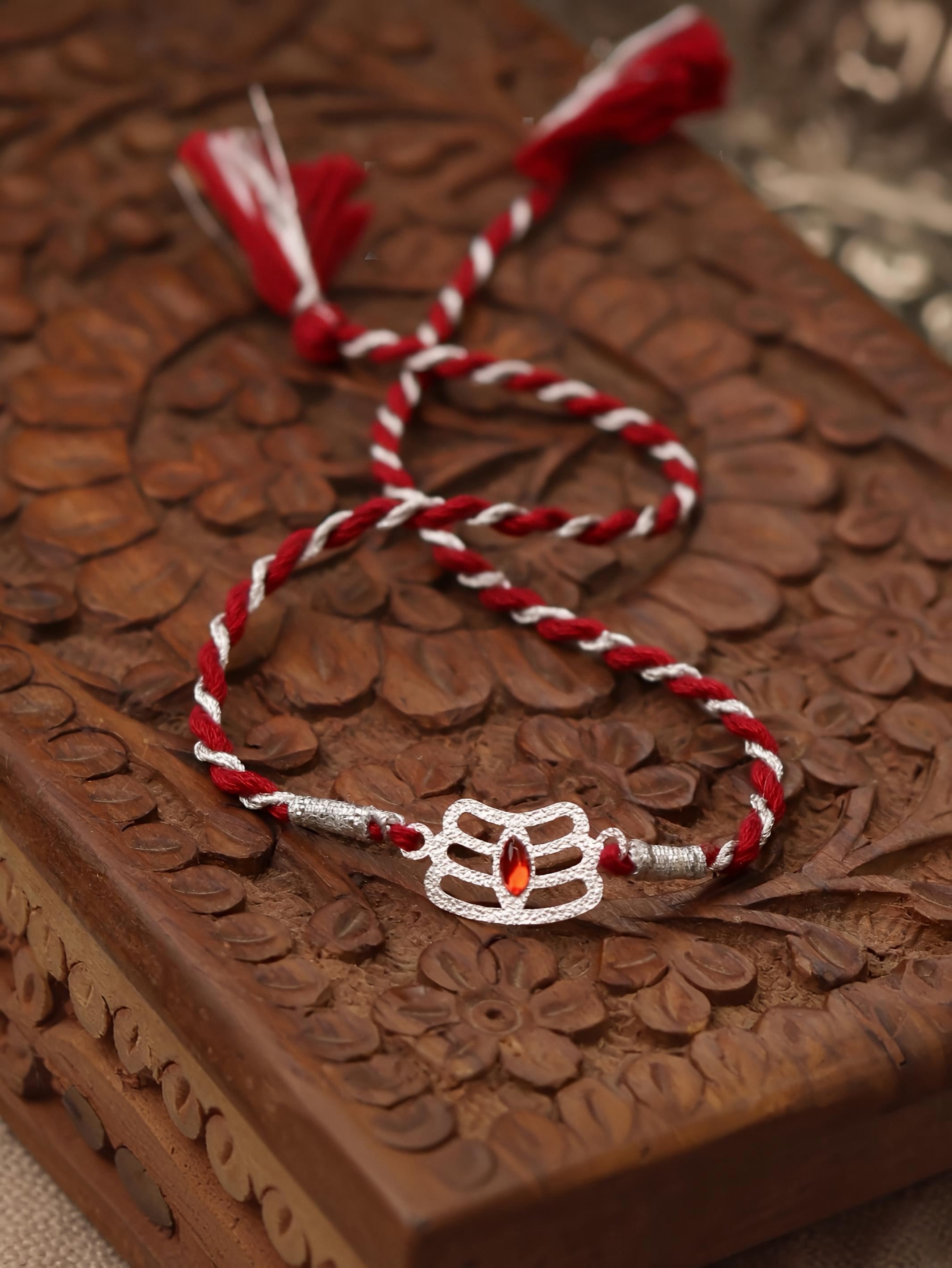Trinetra Luxury 92.5 Silver Bhai Rakhi