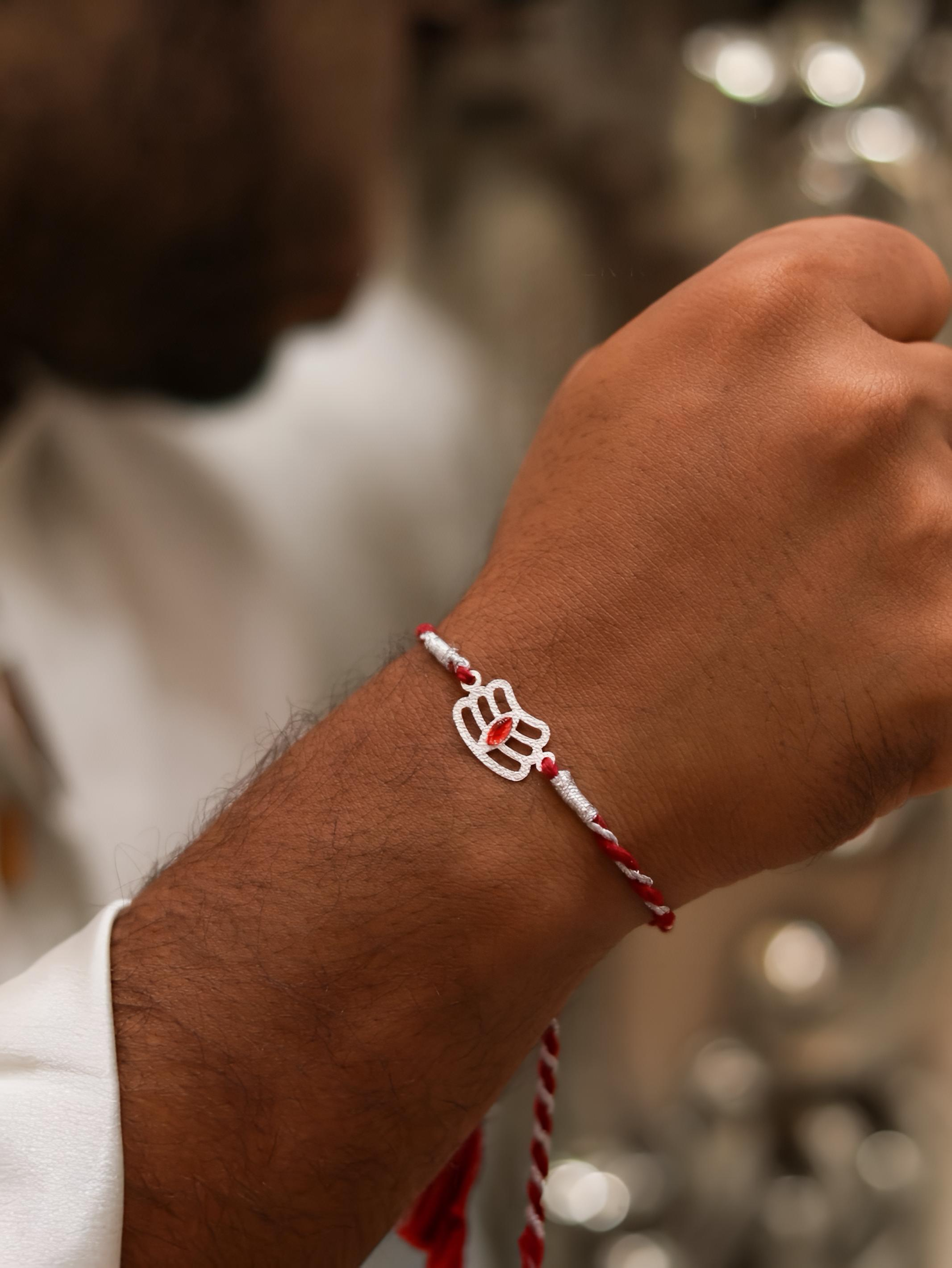 Trinetra Luxury 92.5 Silver Bhai Rakhi