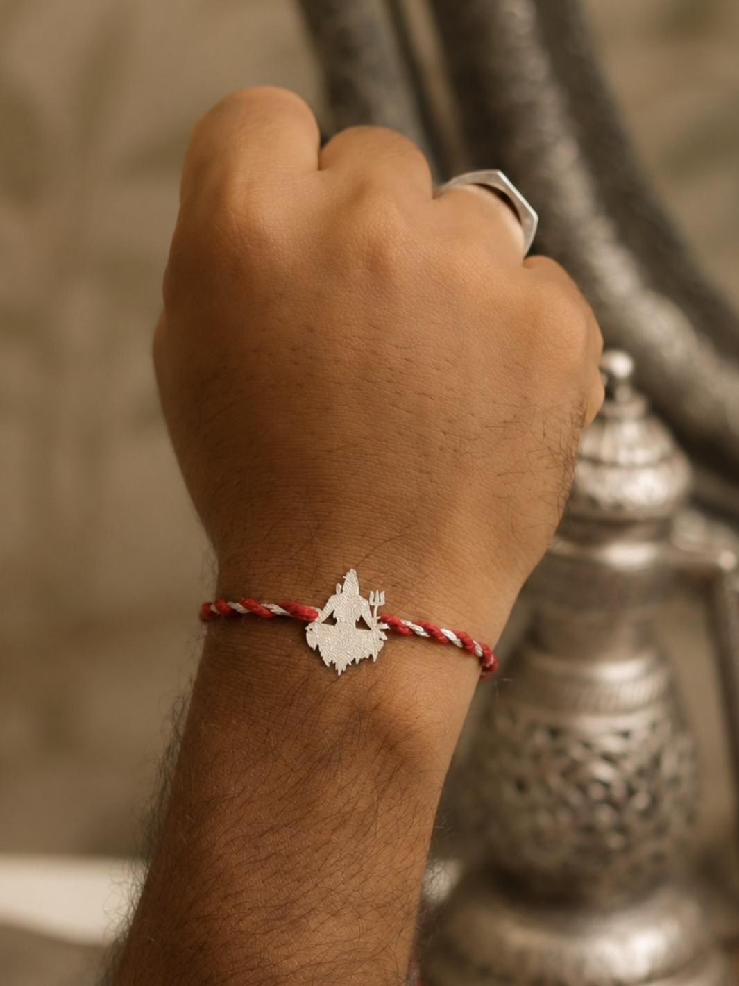 Mahadev Luxury 92.5 Silver Bhai Rakhi