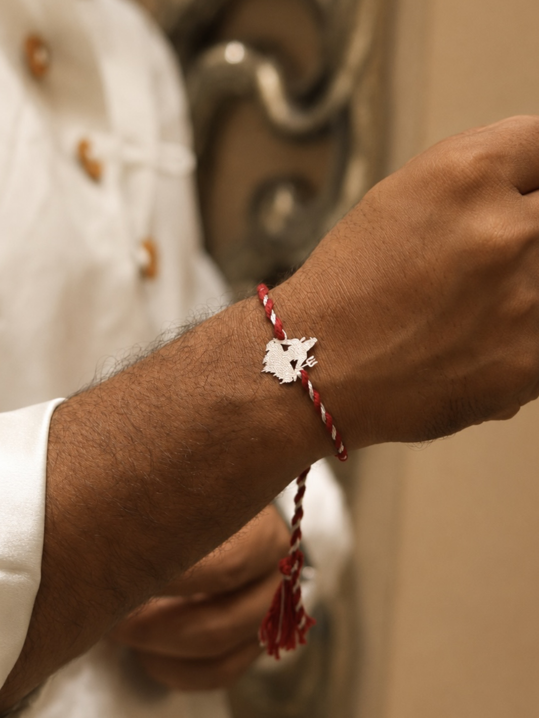 Mahadev Luxury 92.5 Silver Bhai Rakhi