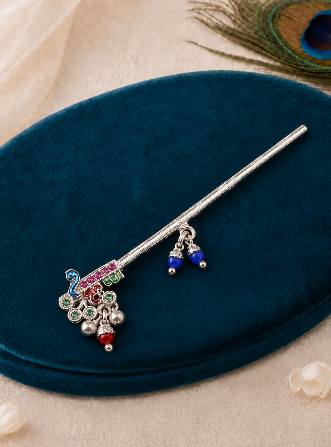 Krishna Leela Pure 925 Silver Flute/ Bansuri