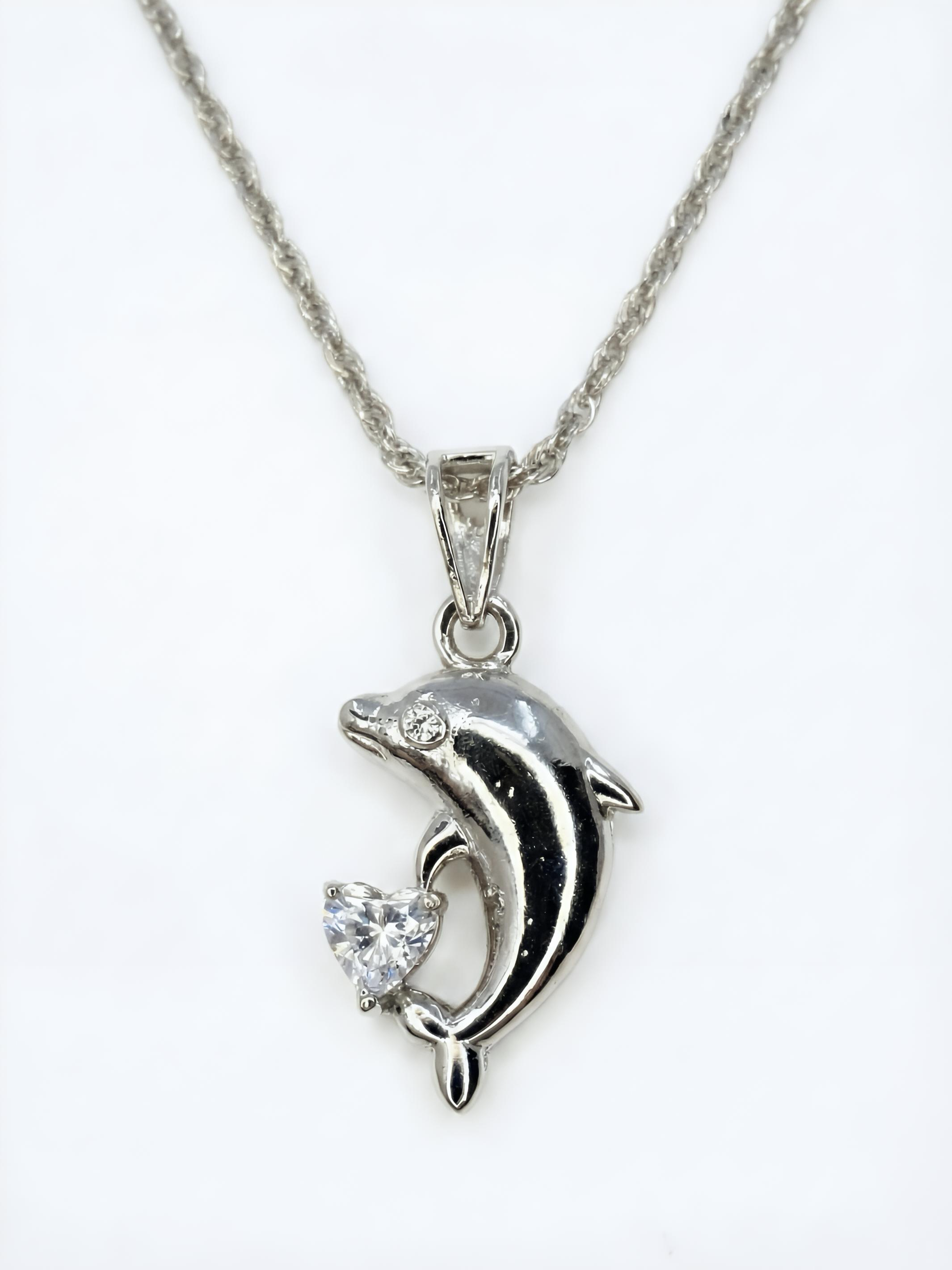 Sterling Silver Dolphin Pendant