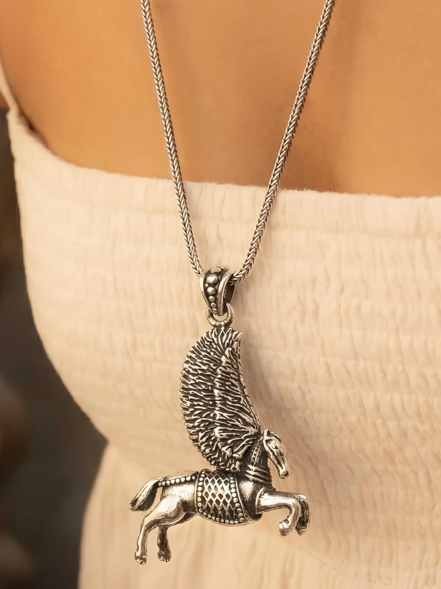 Pegasus Fly Horse Pendant