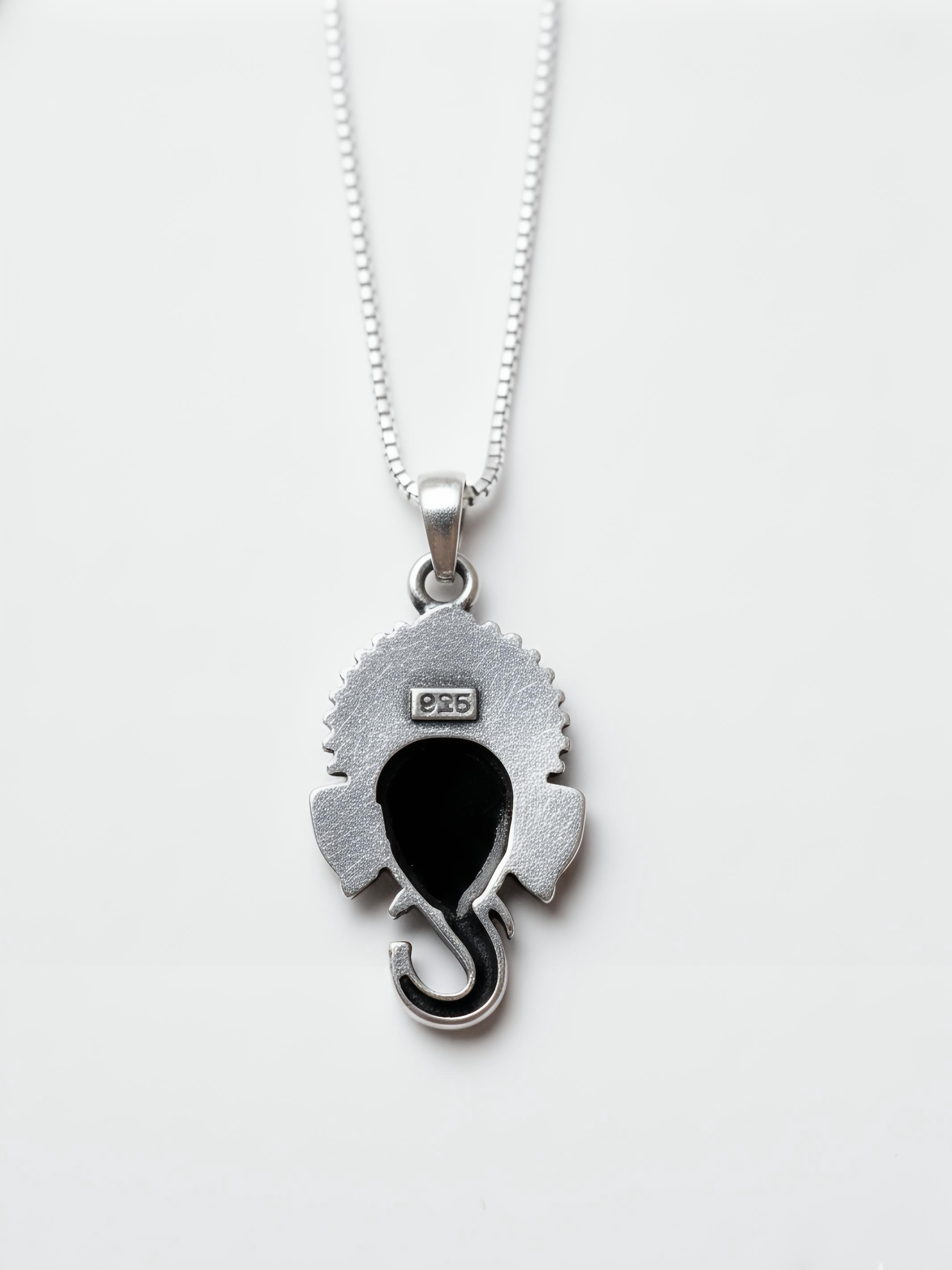 Ganapati Pure Silver Pendant