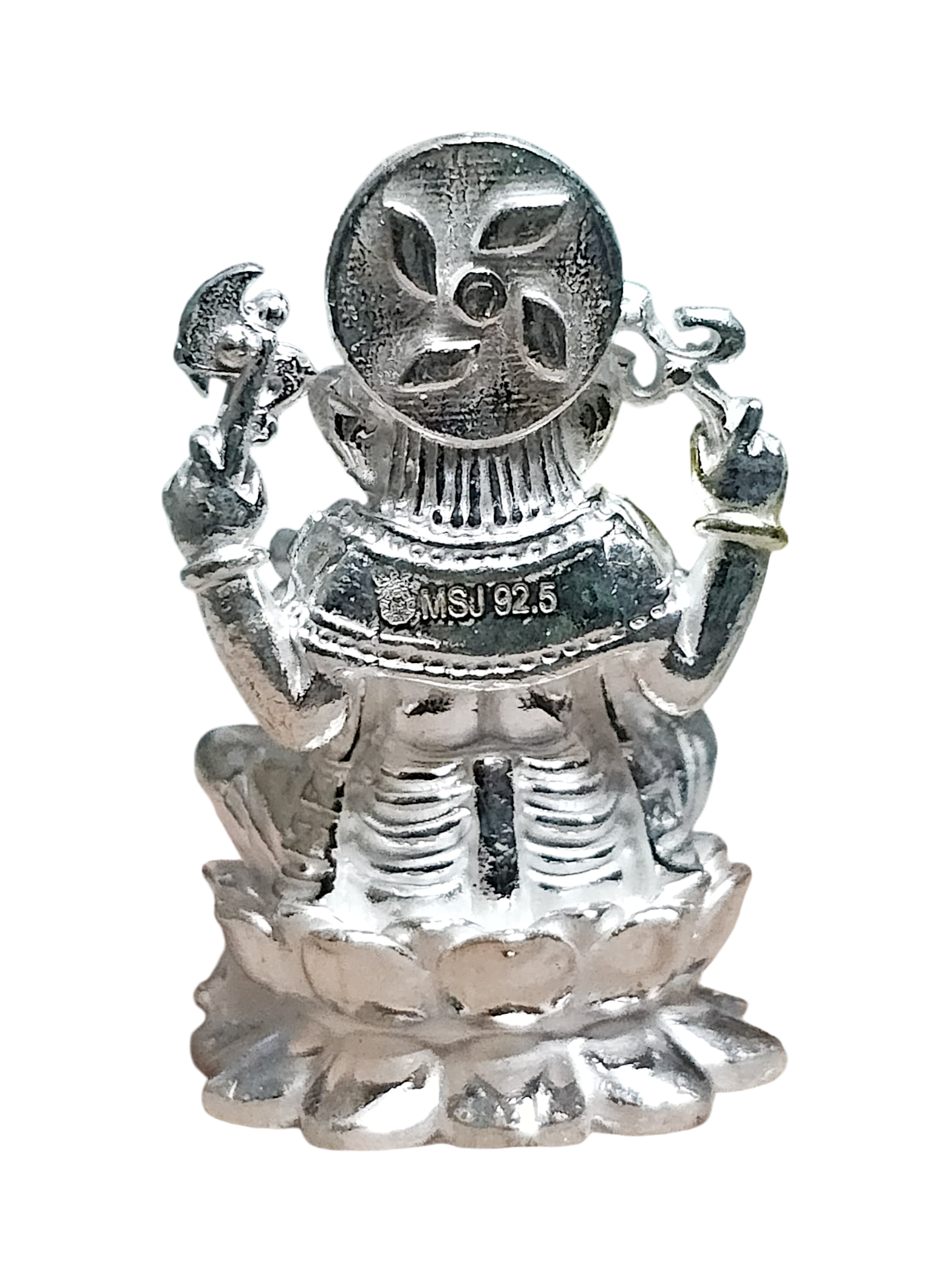 Lord Ganesh Pure Silver Solid 3d Idol - PSA Jewels