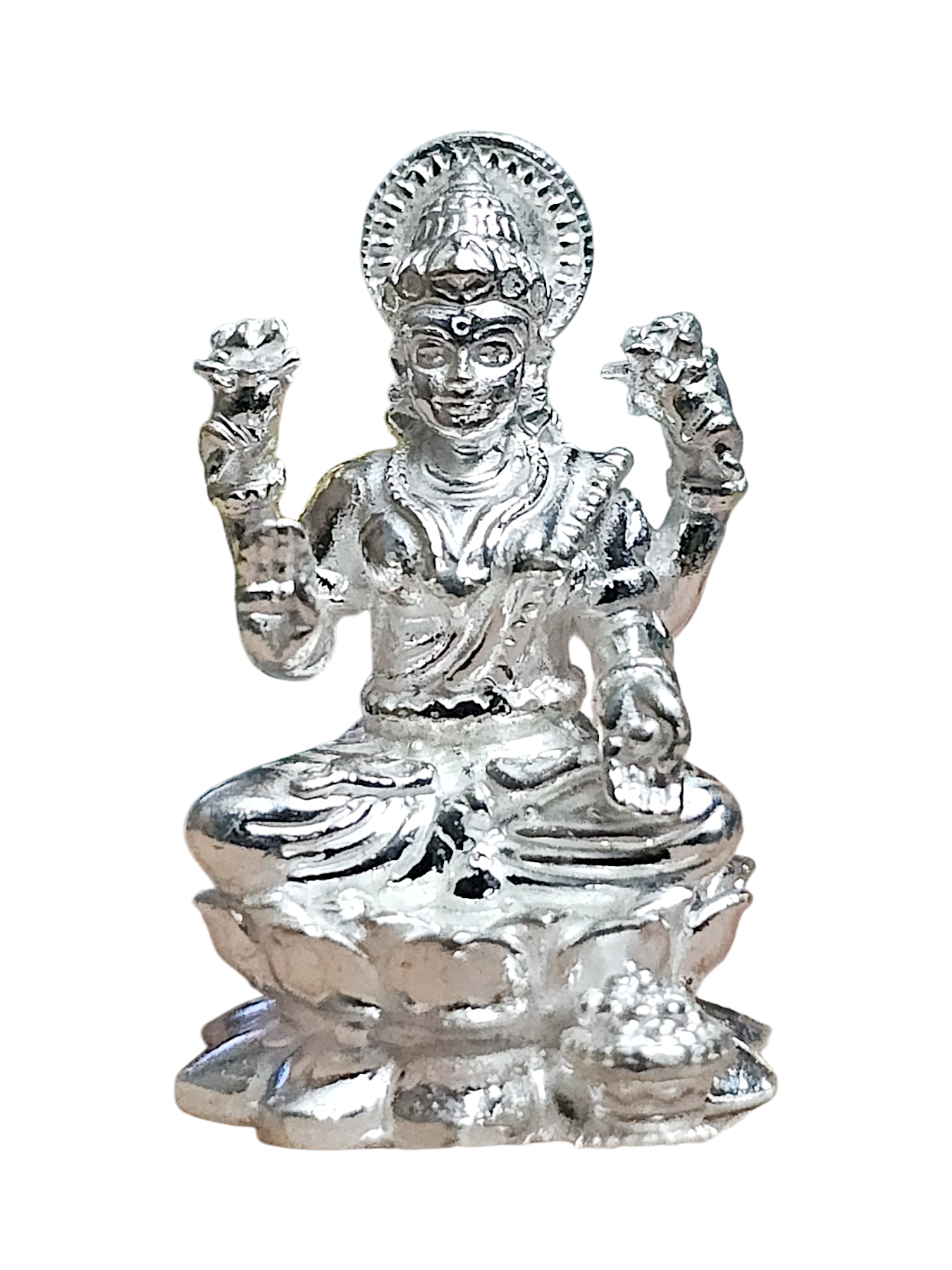 Pure Silver Solid Lakshmi Idol - PSA Jewels