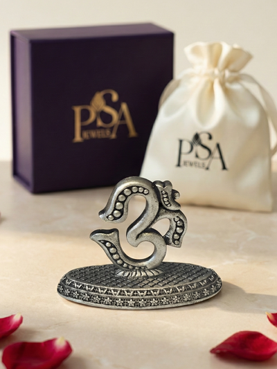 Pure Silver Antique OM symbol