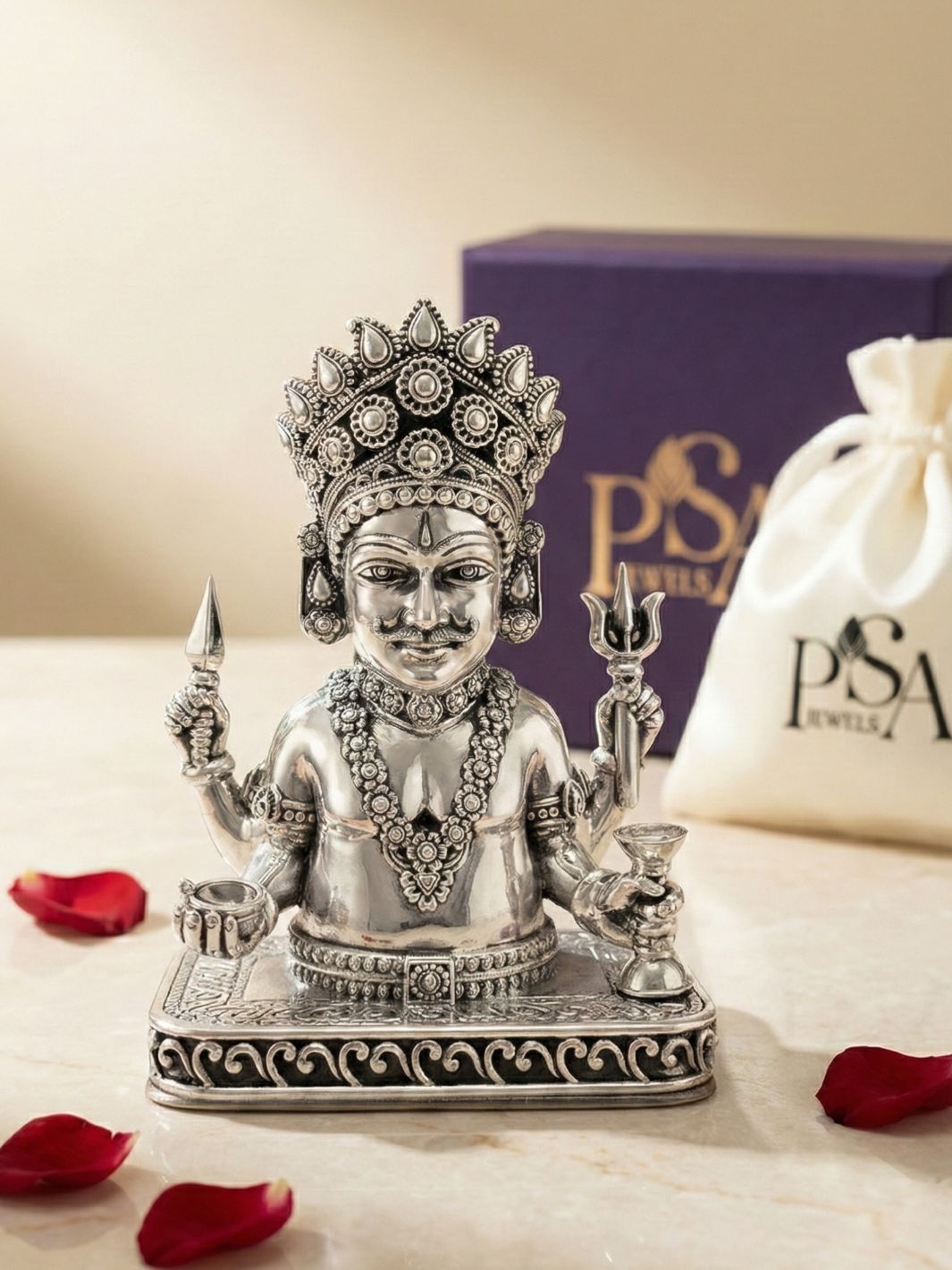 Pure Silver Antique Nakoda Bheruji