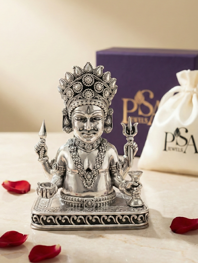 Pure Silver Antique Nakoda Bheruji