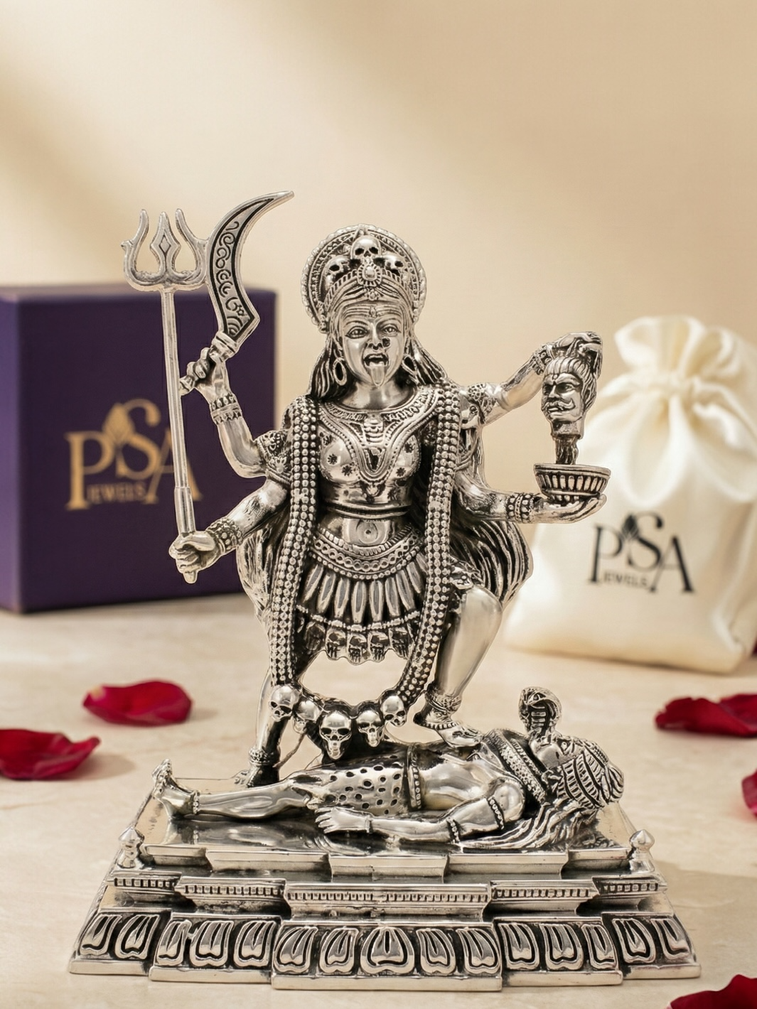 Pure Silver Maha Kali Idol