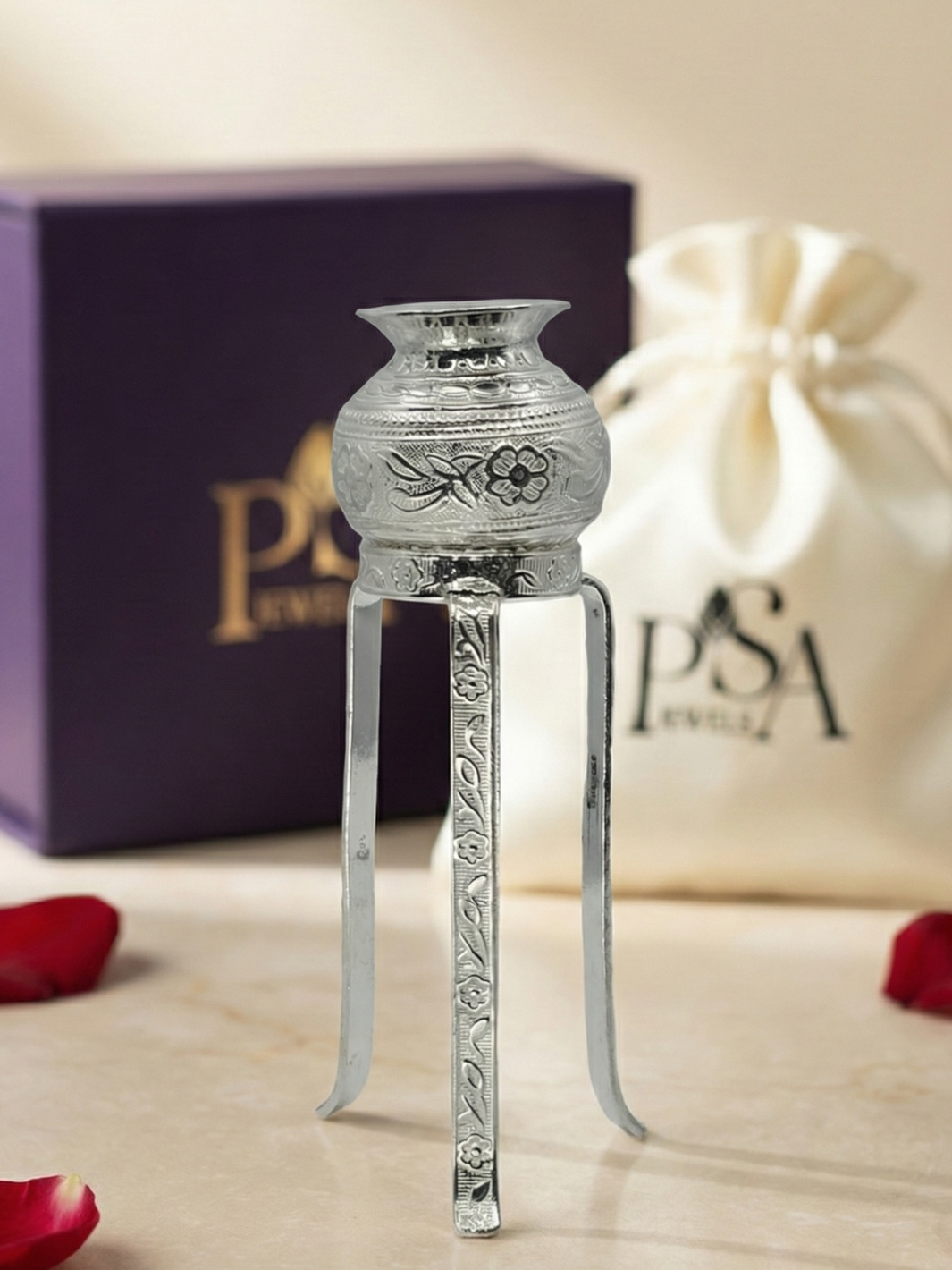 Pure Silver Lord Shiva abhishekam jaladhara