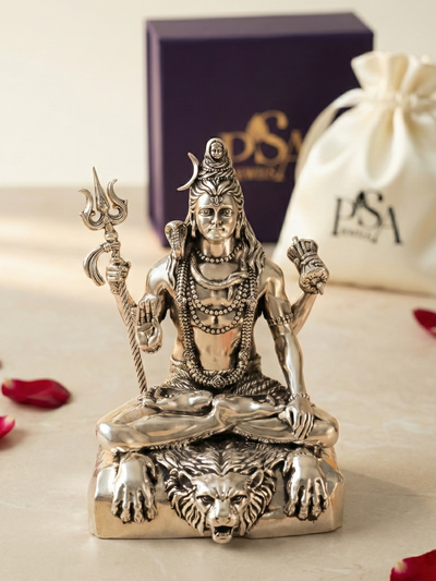 Pure Silver Shivji Idol
