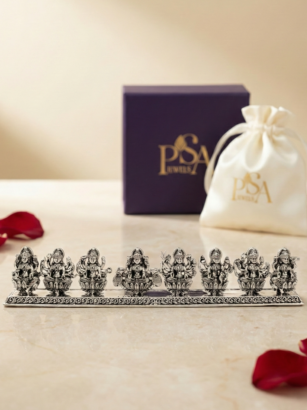 Pure Silver Ashtalaxmi Idol