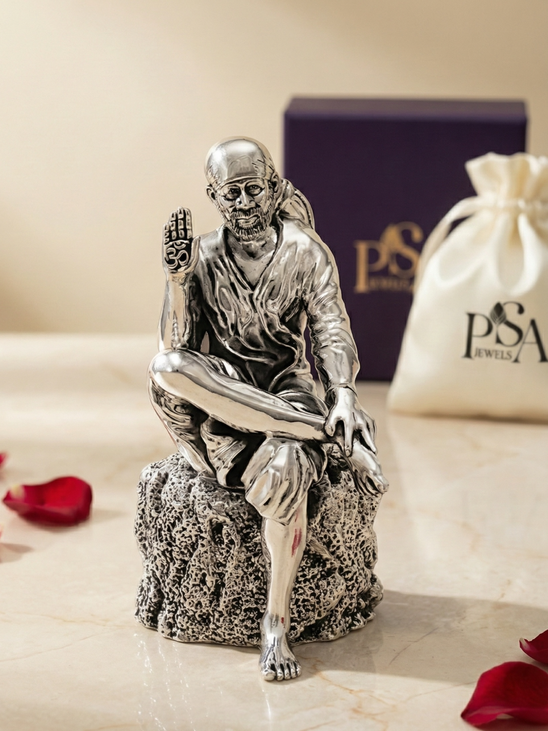 Pure Silver Sai Baba Idol