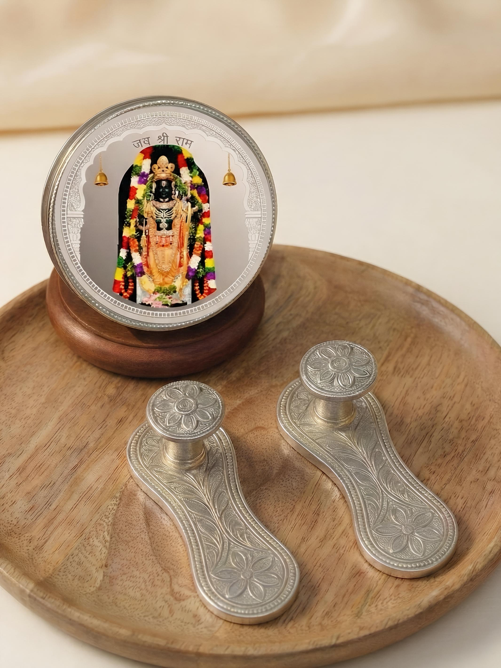 Shree Ram Divine Duo Pure Silver Hamper / Gift Box