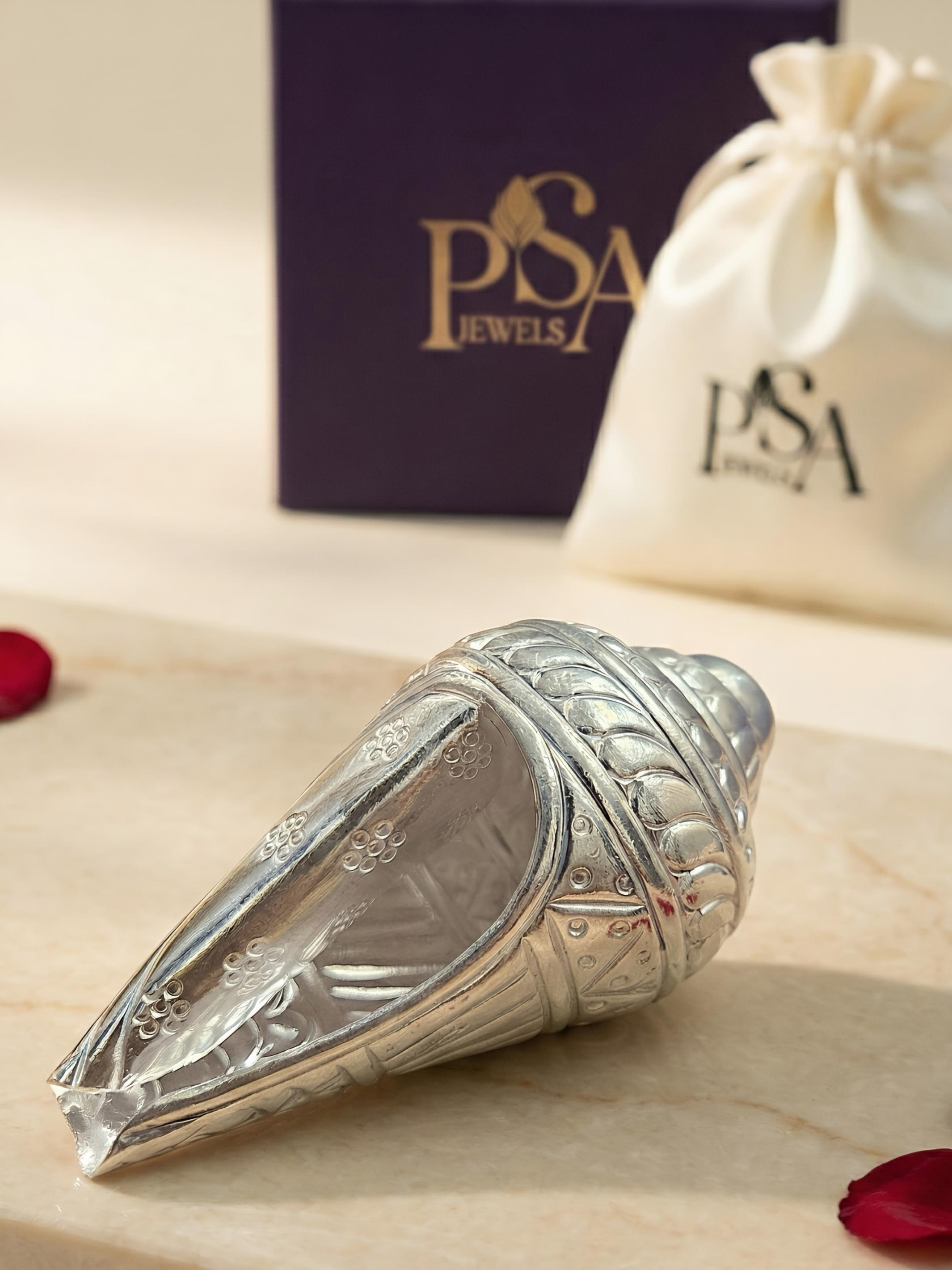 Pure 925 Silver Shankh