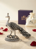 Pure Silver Peacock Idol