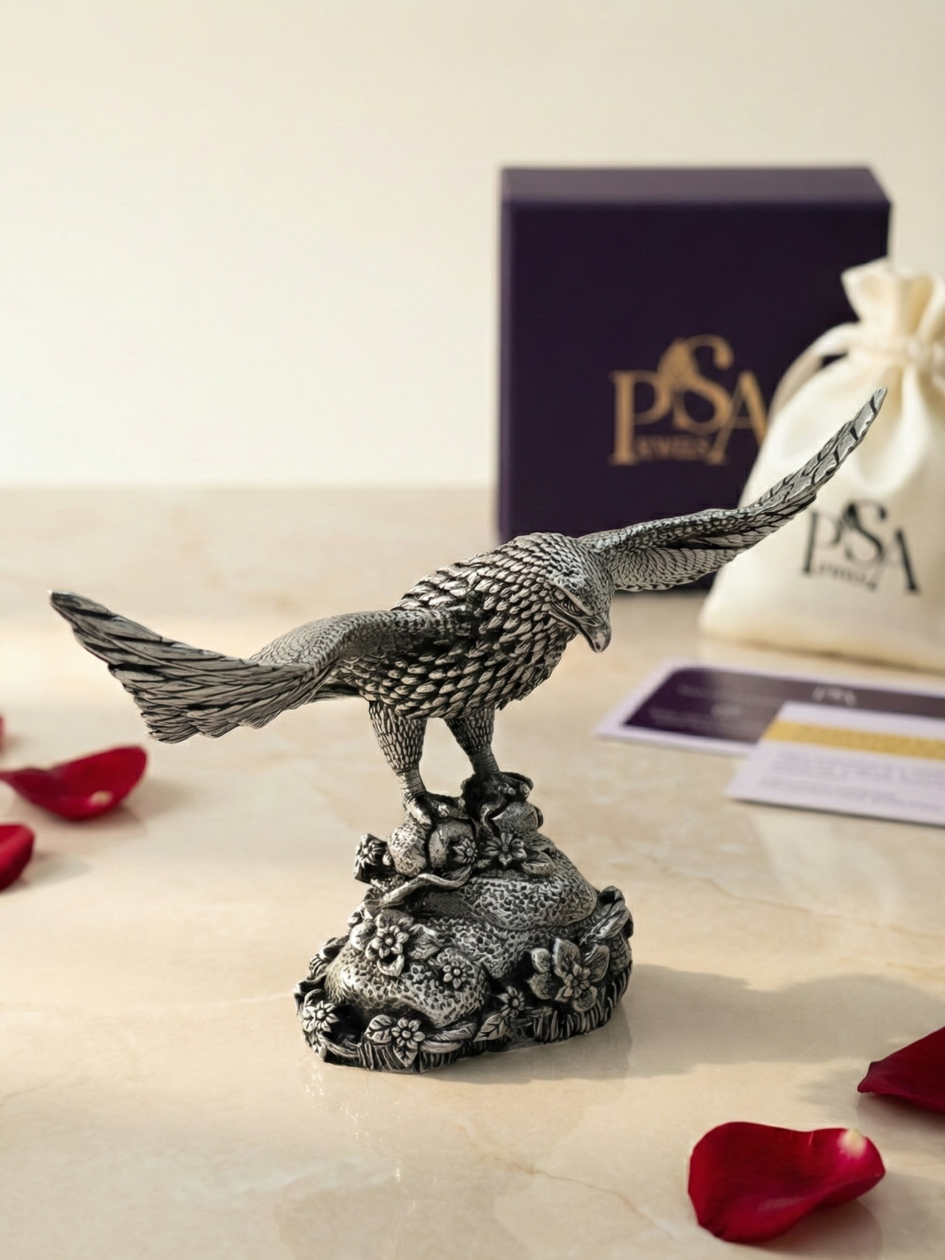 Pure Silver Eagle Idol