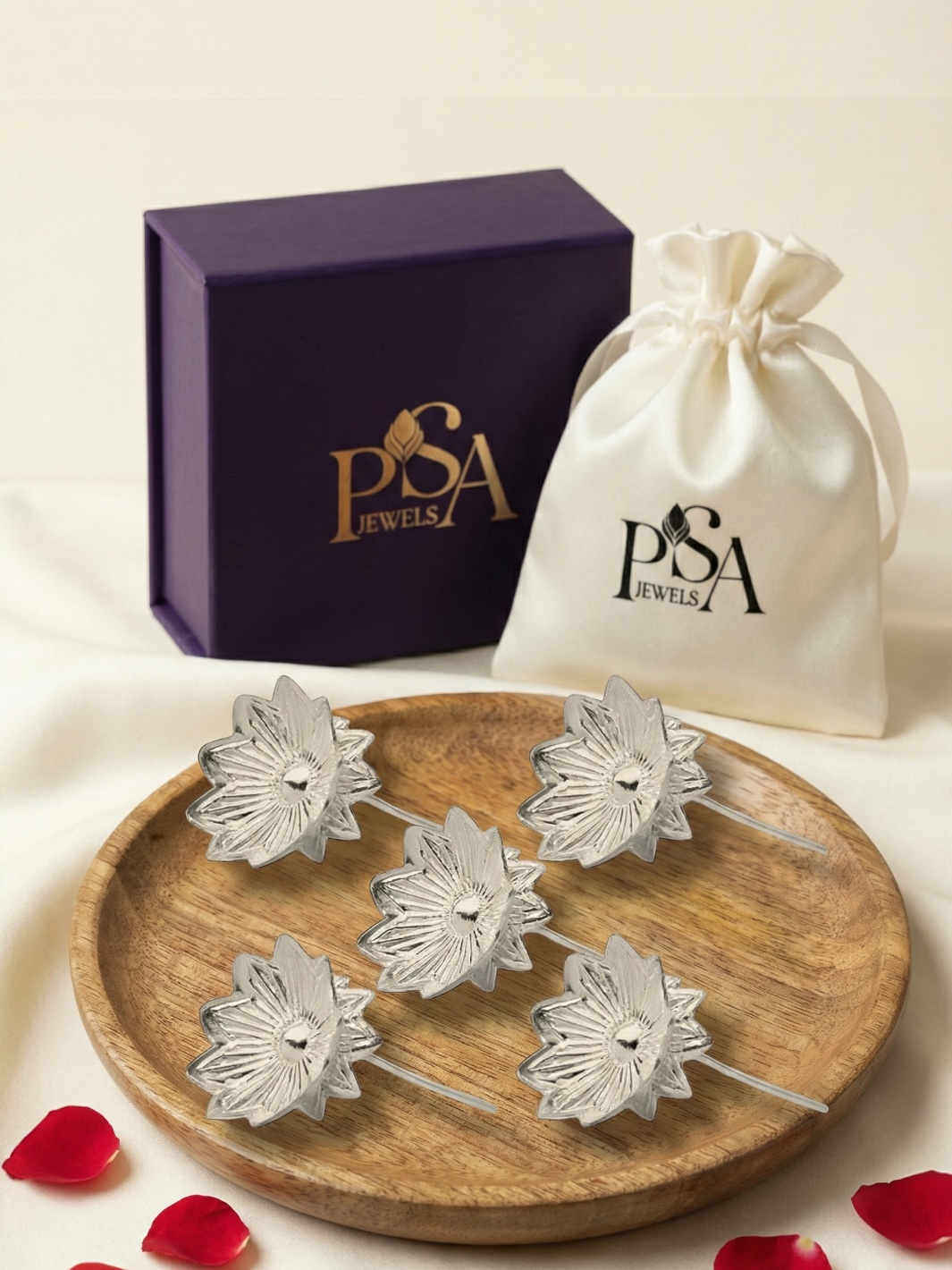 Pure Silver Lotus Flower