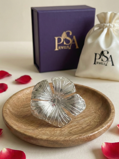 Pure Silver Large Jaswand / Hibiscus Flower
