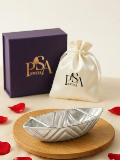 Feng Shui Pure Silver Boat for Divine Blessings
