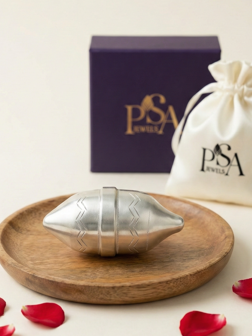 Pure Silver Opening Nariyal / Coconut (1 piece)