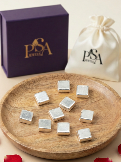 Pure Silver Naivedyam / Silver Coconut Cubes
