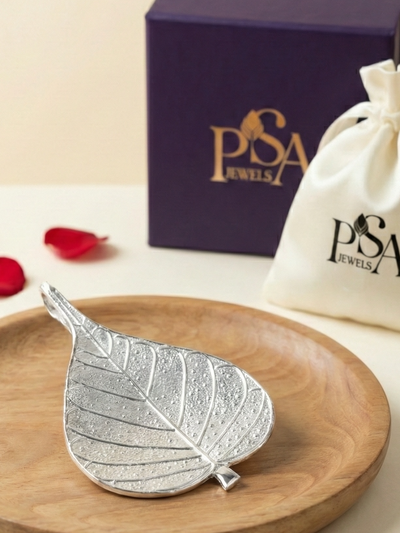 Pure Silver Peepal Leaves/ Ficus religiosa Leaves